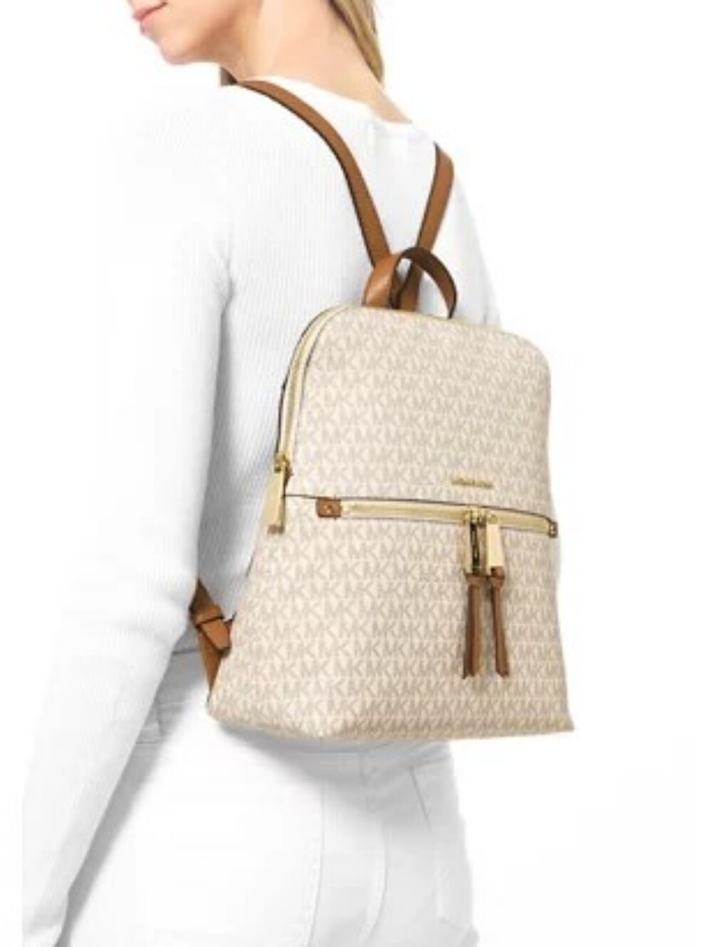 Michael Kors Rhea Slim Backpack - Picture 8 of 8